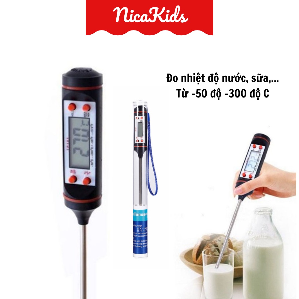 Nhiệt Kế Emmakids Đo Nước Pha Sữa Đa Năng Thông Minh