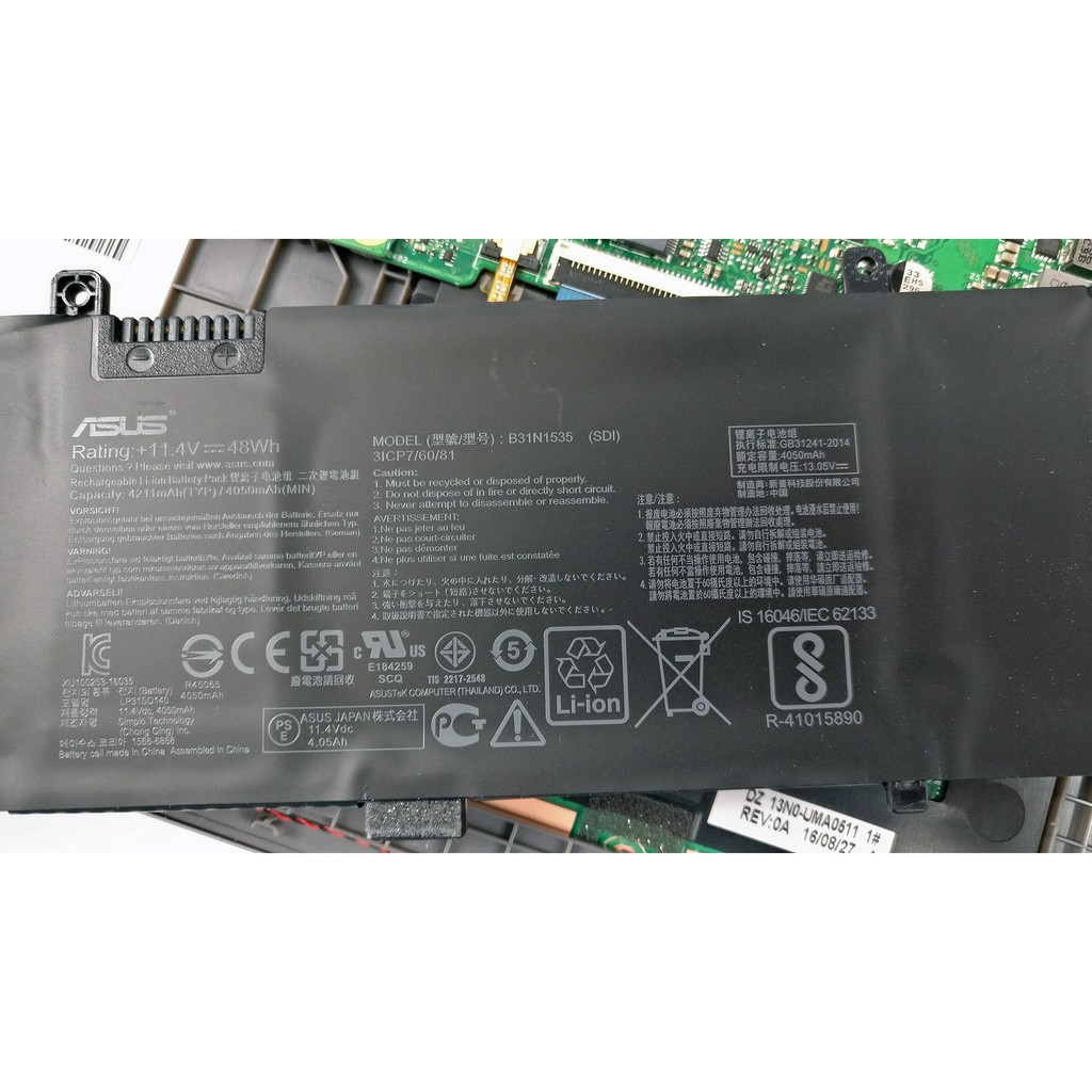 (BATTERY) PIN LAPTOP ASUS UX410 B31N1535 (ZIN) - 3 CELL - ASUS ZenBook UX310 UX310UA UX310UQ UX410UA UX410UQ