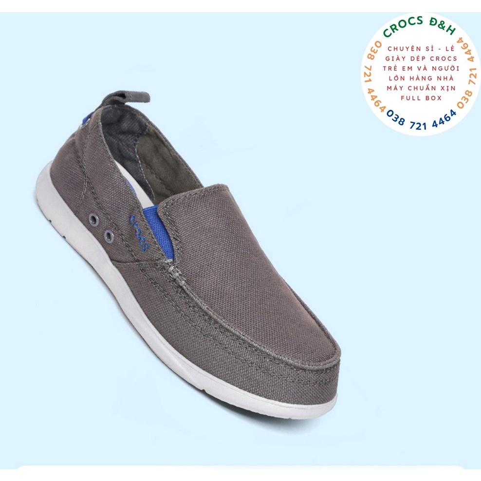 Giày dép crocs - giày vải crocs walu accent cho nam, chống trơn trượt, chống hôi chân, hàng nhà máy xuất xịn, đầy đủ hộp