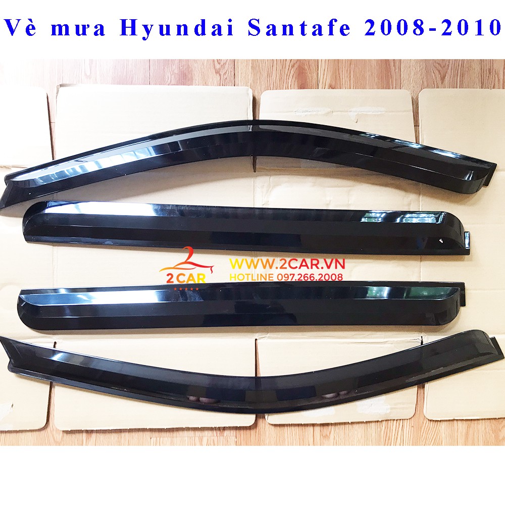 Vè che mưa xe Hyundai Santafe 2008 - 2017 nhựa đen cao cấp