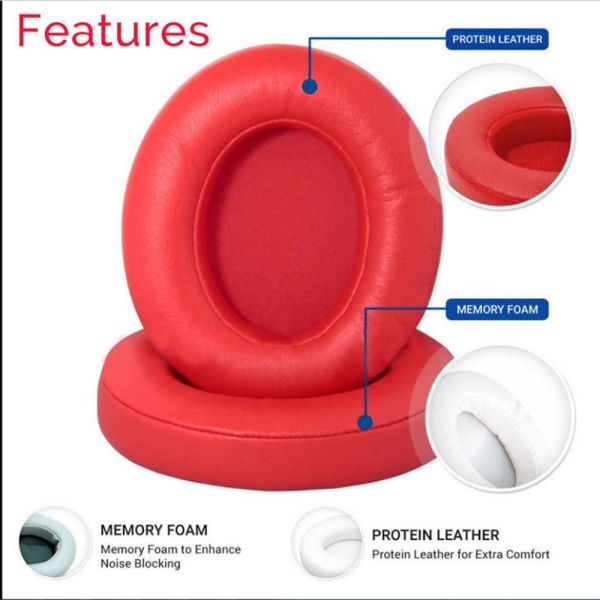 1 Pair Replacement Ear Pads Foam Cushion for Beats Studio 2.0 Wireless Headset