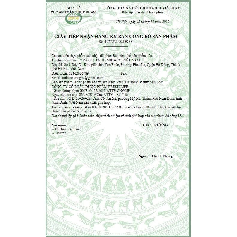 VIÊN SỦI BODYBEAUTY SLIM