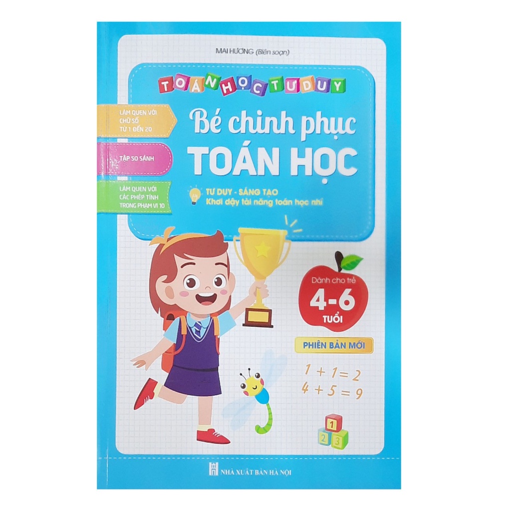 Sách - Bé chinh phục toán học 4- 6 tuổi