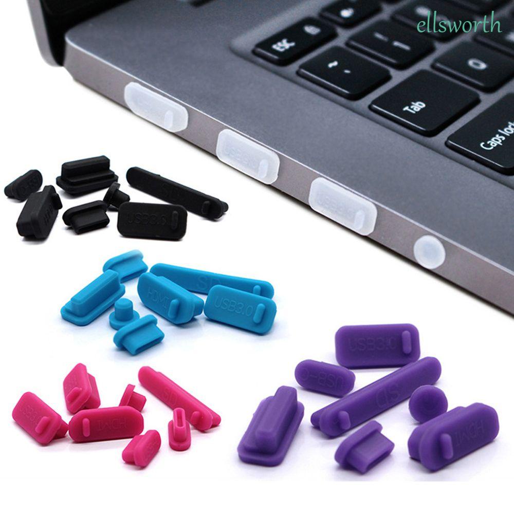 Bộ 13 nút bịt chống bụi nhiều màu sắc bảo vệ cổng cắm Hdmi Usb Rj45 cho máy tính xách tay/ PC / máy tính bảng