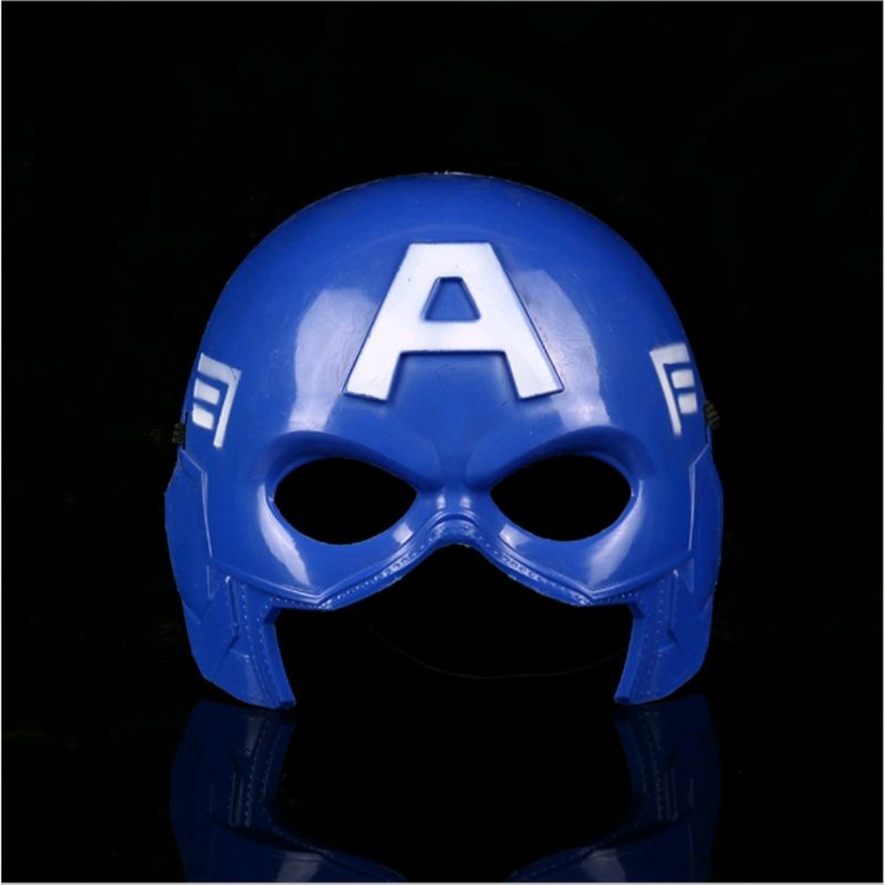 Mặt Nạ Hoá Trang Đội Trưởng Mỹ Marvel, Mặt Nạ Captain America Có Đèn Và Bắn Được