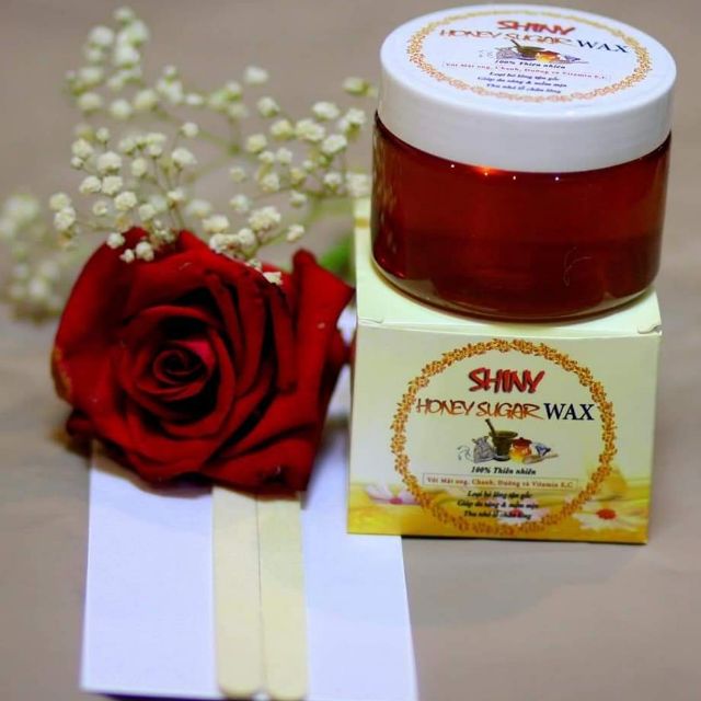 Wax lông mật ong SHINY handmade 250g_ tặng kèm dụng cụ wax