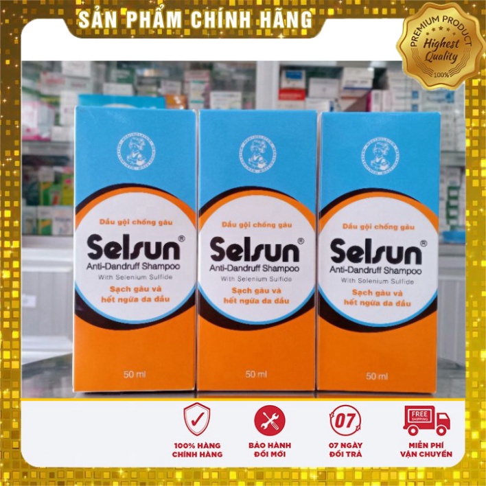 [Chính hãng] Dầu Gội Chống Gàu SelSun 50ml -100ml Sạch Gàu và Hết Ngứa  Date mới