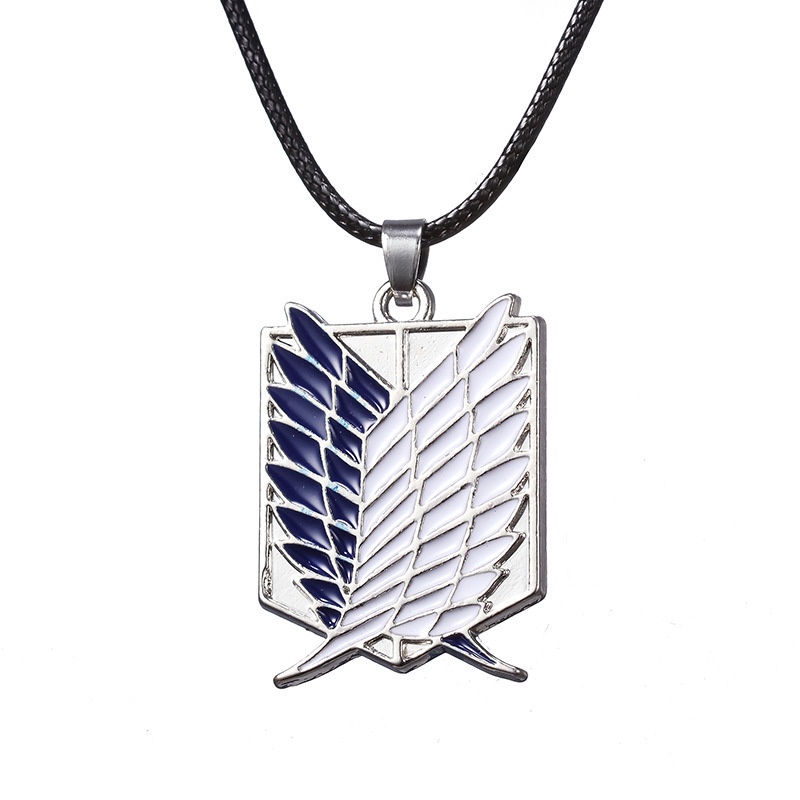 Móc khóa/Dây chuyền hình biểu tượng levi mikasa ackerman trong attack on titan
