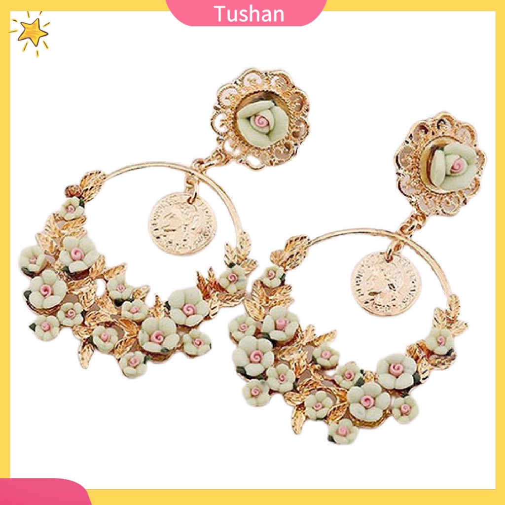 Khuyên tai nữ hình bông hoa thời trang