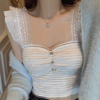Áo hai dây cúp ngực mix đồ xinh
