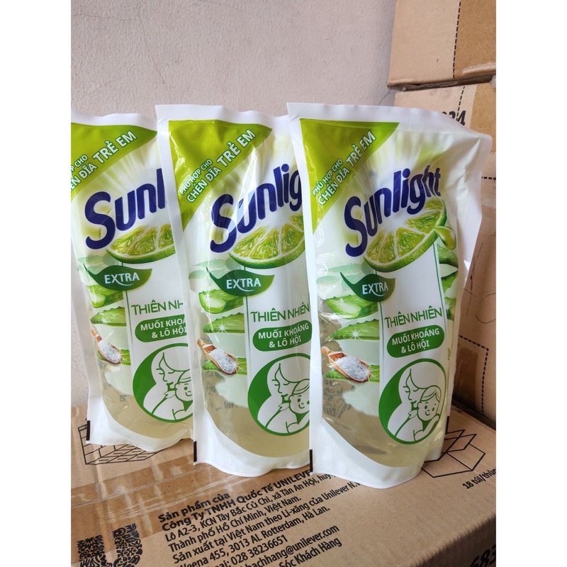 Nước rửa chén bát sunlight chanh 100 nhiều mùi hương sạch nhanh xả bọt mạnh
