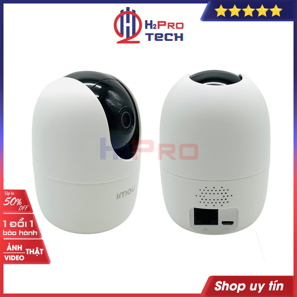Camera Trong Nhà, Camera IMOU Ranger 2 Xoay 360 Độ 1080P - Hình Ảnh Rõ Đẹp Và Sắc Nét, Nhỏ Gọn - H2Pro Tech
