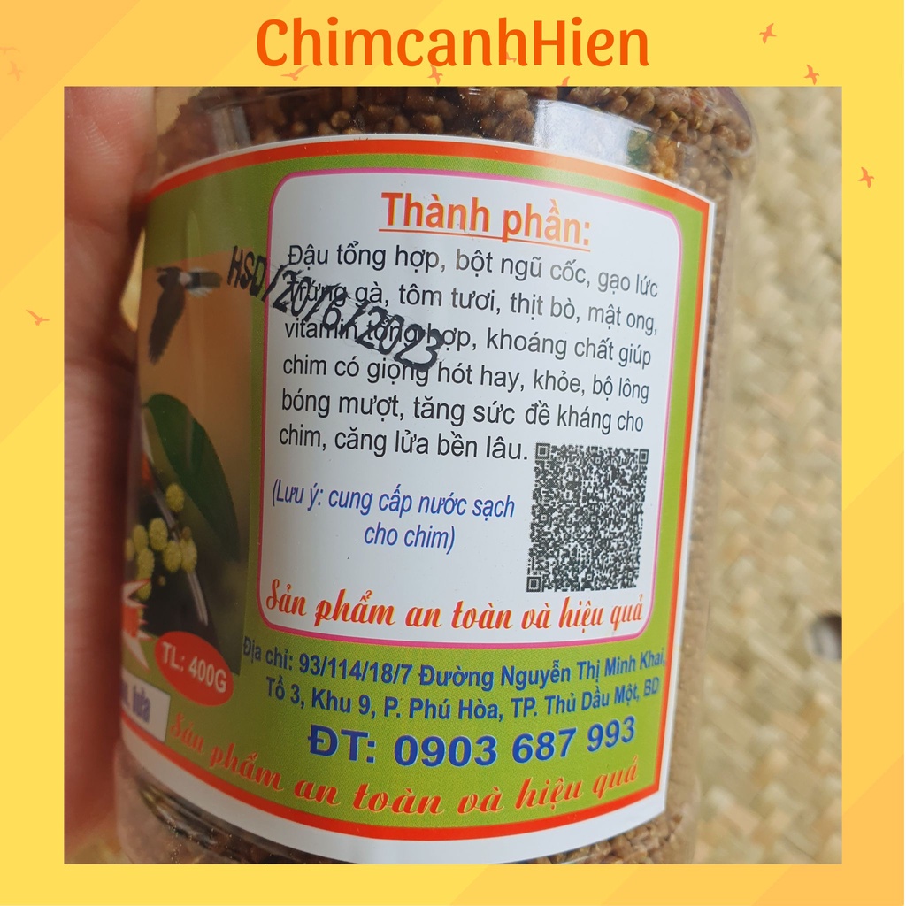 Cám chích chòe, than lửa Binh Dương - 400gr