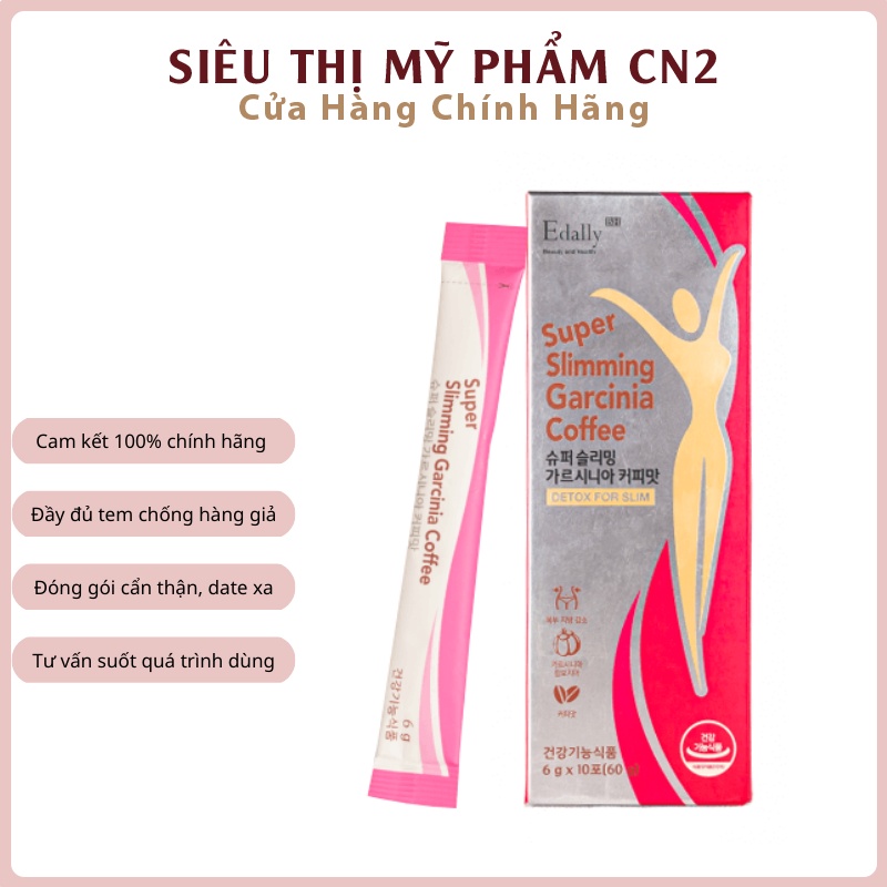 Cà Phê Giảm Cân Edally Chính Hãng - Cafe Giảm Cân Và Thải Độc Slimming Garcinia Coffee Edally