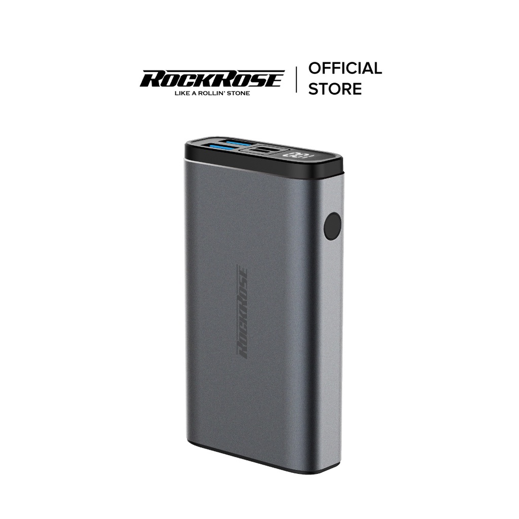 Sạc Dự Phòng 10000mAh ROCKROSE Assassin 10 Pro QC 3.0 - Cổng USB A/ Type C Sạc Nhanh Cho Iphone/ Android