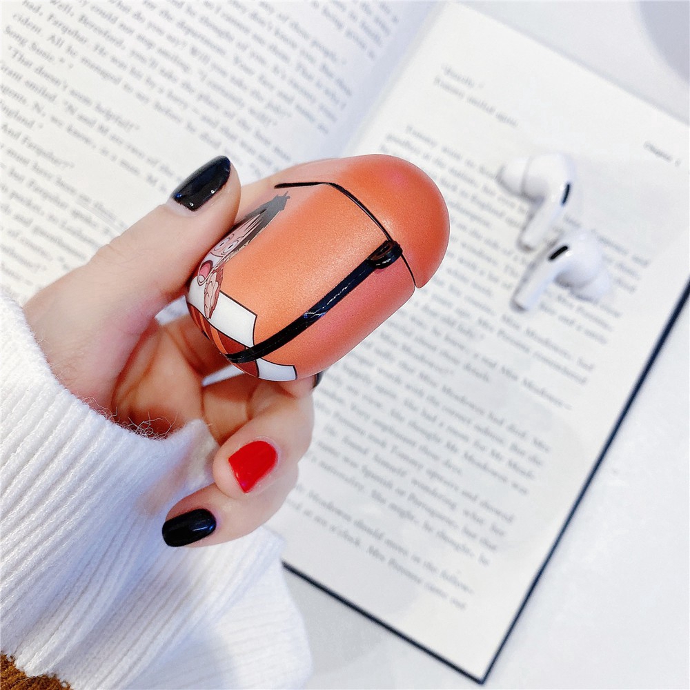 Vỏ Bảo Vệ Hộp Sạc Tai Nghe Airpods Pro/ 3 Bằng Silicon Họa Tiết Hoạt Hình One Piece Luffy Zoro Dễ Thương
