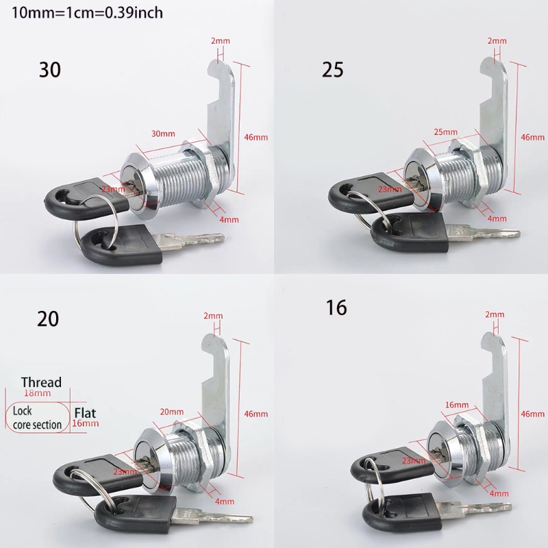 Khóa Ngăn Kéo Tủ Dày Dặn Siêu Bền Tiện Dụng Cho Hộp Thư / Đồ Nội Thất