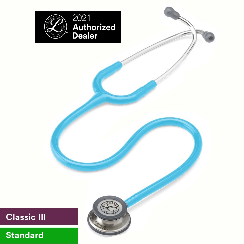 Ống nghe 3M Littmann Classic III màu xanh ngọc lam, 27 inch, 5835