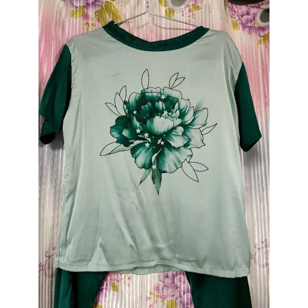 Bộ mặc nhà lụa satin