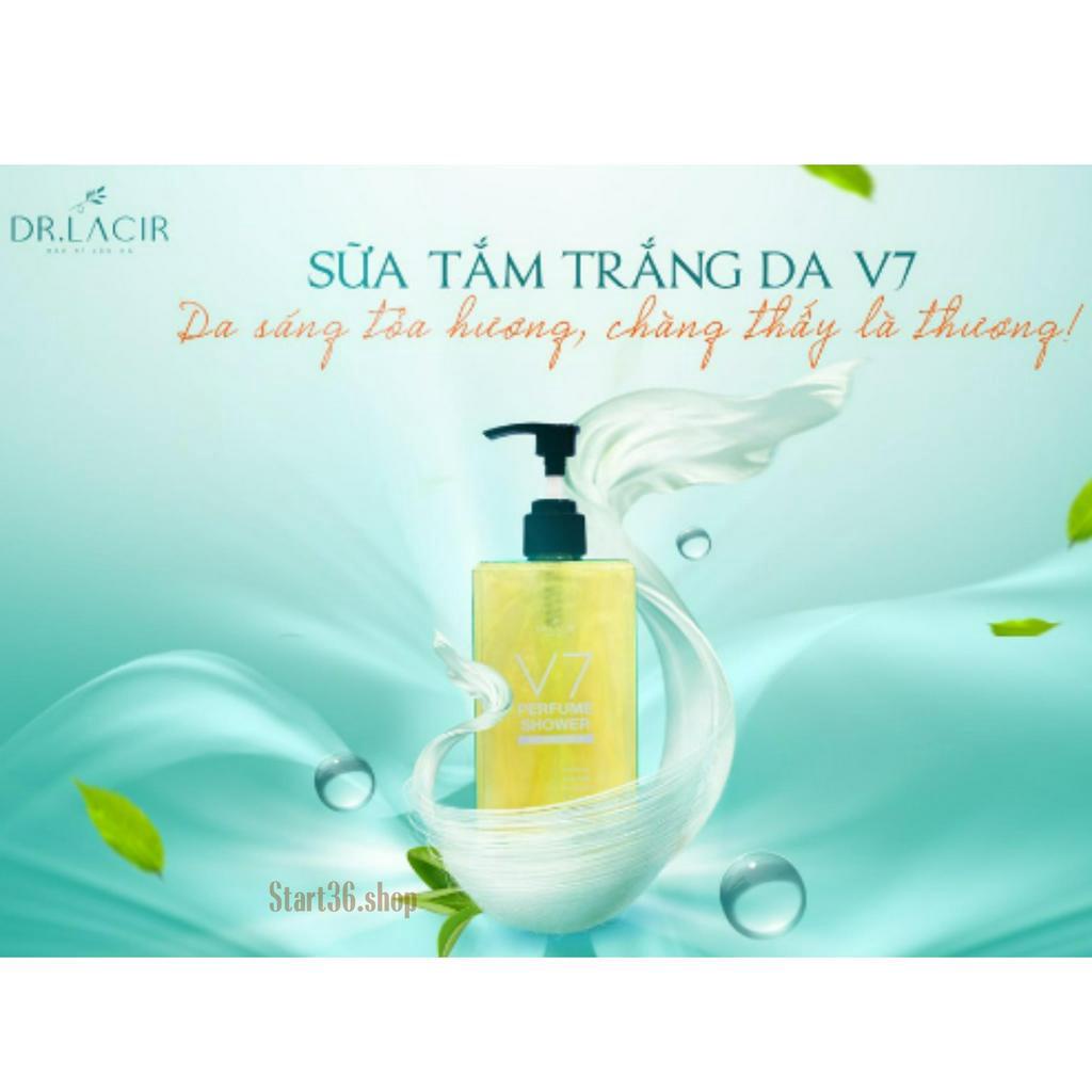 Sữa tắm Dr Lacir Sữa tắm trắng da V7 Perfume Shower chính hãng da trắng, mịn màng, săn chắc , lưu hương 350ml