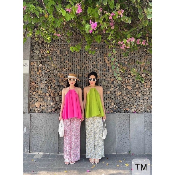 Set yếm quần loa dập ly,hàng siêu cute
