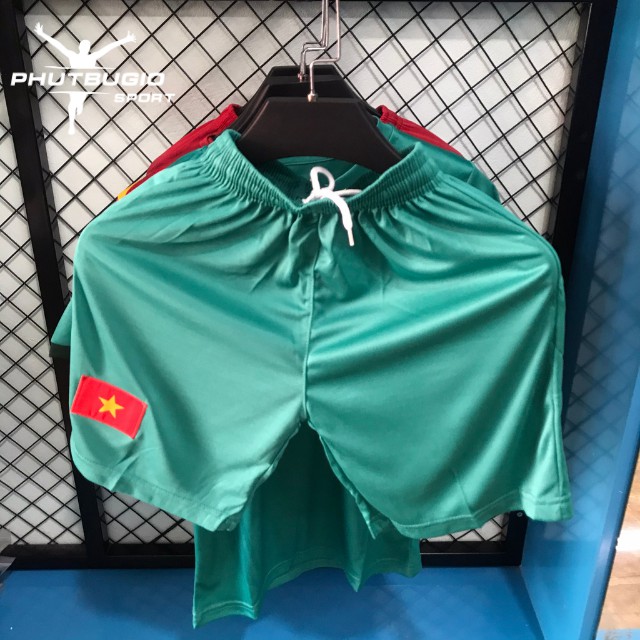 Áo Bóng Đá, Áo Đá Banh Trẻ Em VIỆT NAM MÀU XANH Mẫu Mới - Phút Bù Giờ Sport