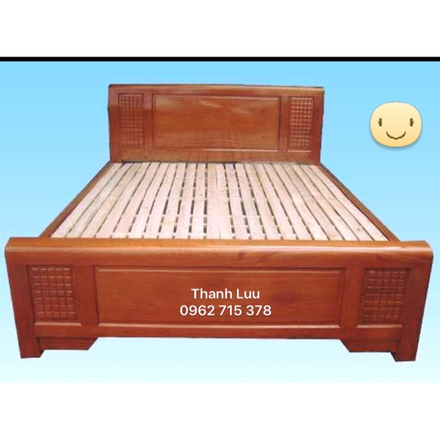 Giường gỗ xoan ngang 1m6 dài 2m