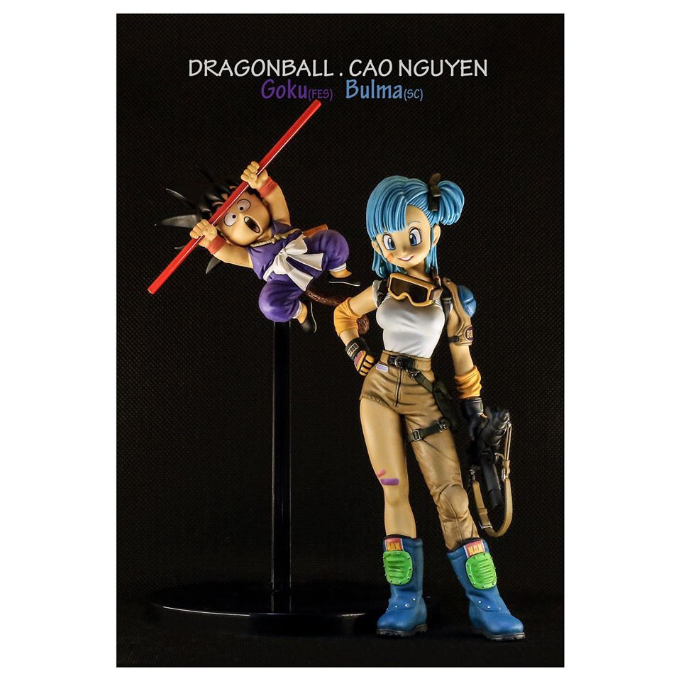 Mô hình Dragonball chính hãng - SCultures 4 - Bulma & Goku kid