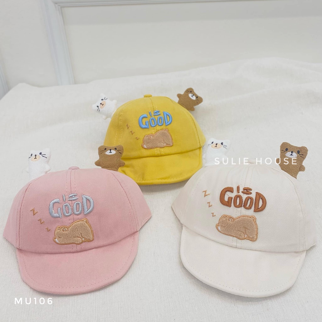 Mũ lưỡi trai mềm gấu ngủ - MU106
