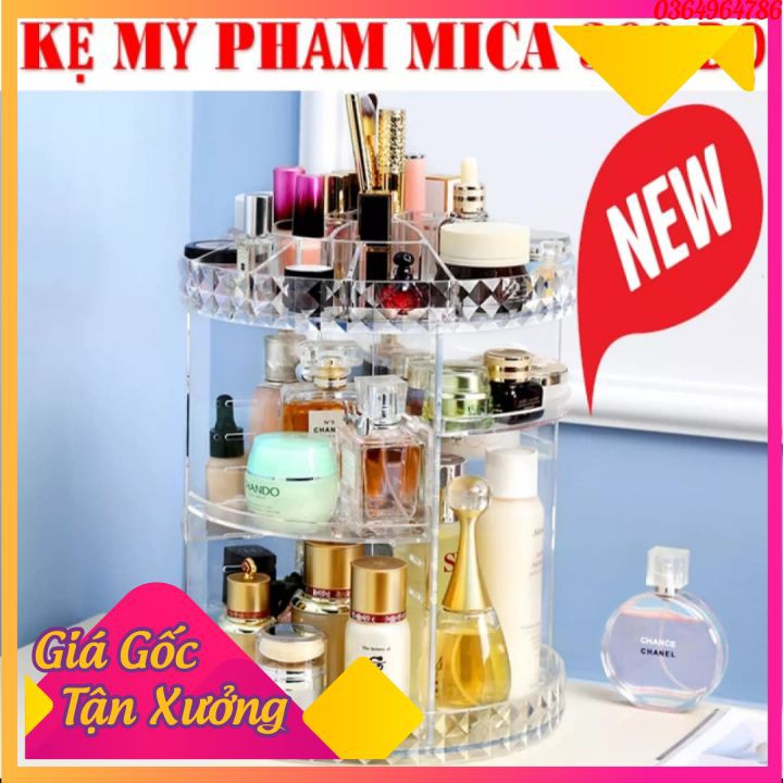 KỆ MỸ PHẨM, KỆ TRANG ĐIỂM, KỆ MỸ PHẨM XOAY 360 ĐỘ, KỆ MỸ PHẨM MECA [FREESHIP]