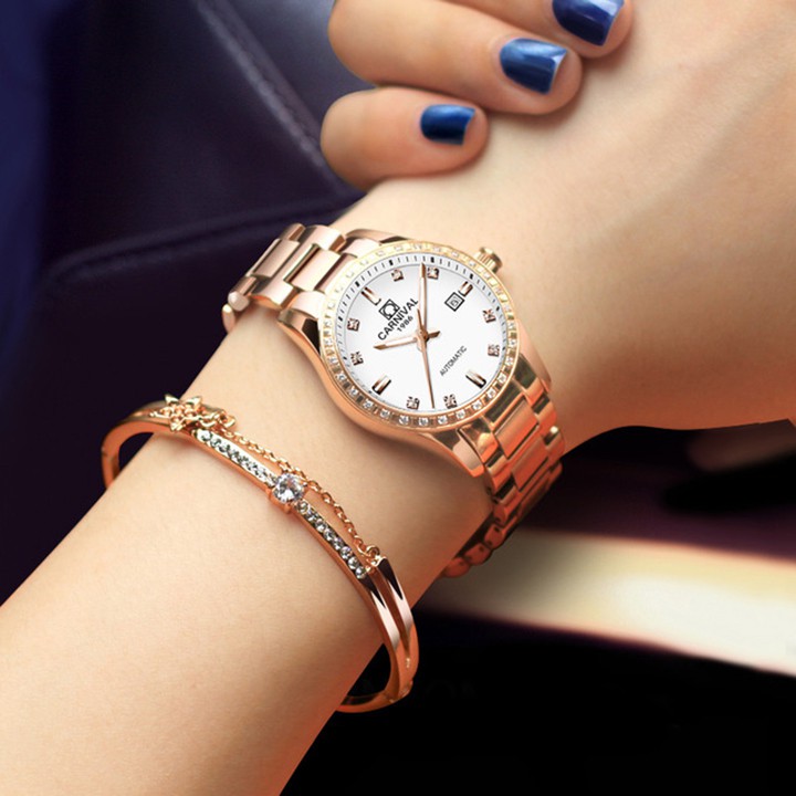 Đồng hồ nữ máy Automatic, kính sapphire L68502.101.414 - DHN1805