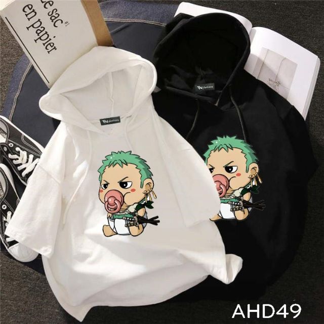 Áo Hoodie Tay Lửng Zoro - One Piece