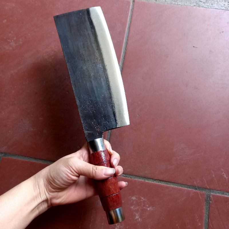 Dao chặt xương chặt gà vịt chất thép nhíp ôtô chuẩn sắc bén