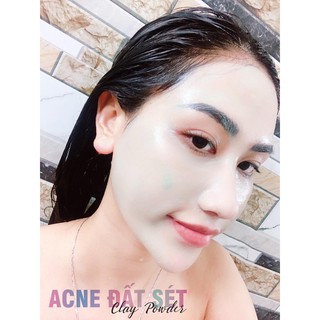 Bột rửa mặt ACNE ĐẤT SÉT kèm xẻng múc (Độc quyền Acne Mỹ Lyn)