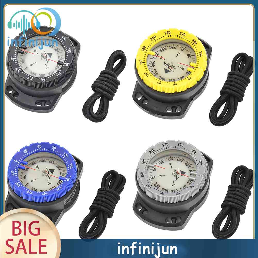 Đồng Hồ La Bàn Dạ Quang Chống Thấm Nước Hỗ Trợ Lặn Biển Cắm Trại Tiện Dụng