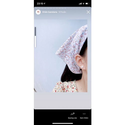 Khăn badana vuông handmade tặng túi lụa