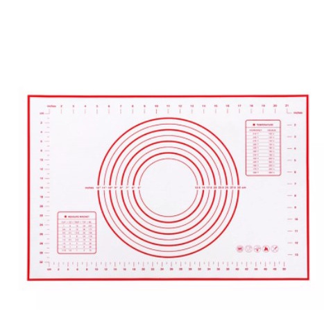 Tấm lót silicone sợi thủy tinh chống dính nhào bột nướng bánh 50x40cm