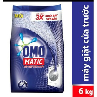 Bột giặt omo matic máy giặt cửa trước túi 6kg