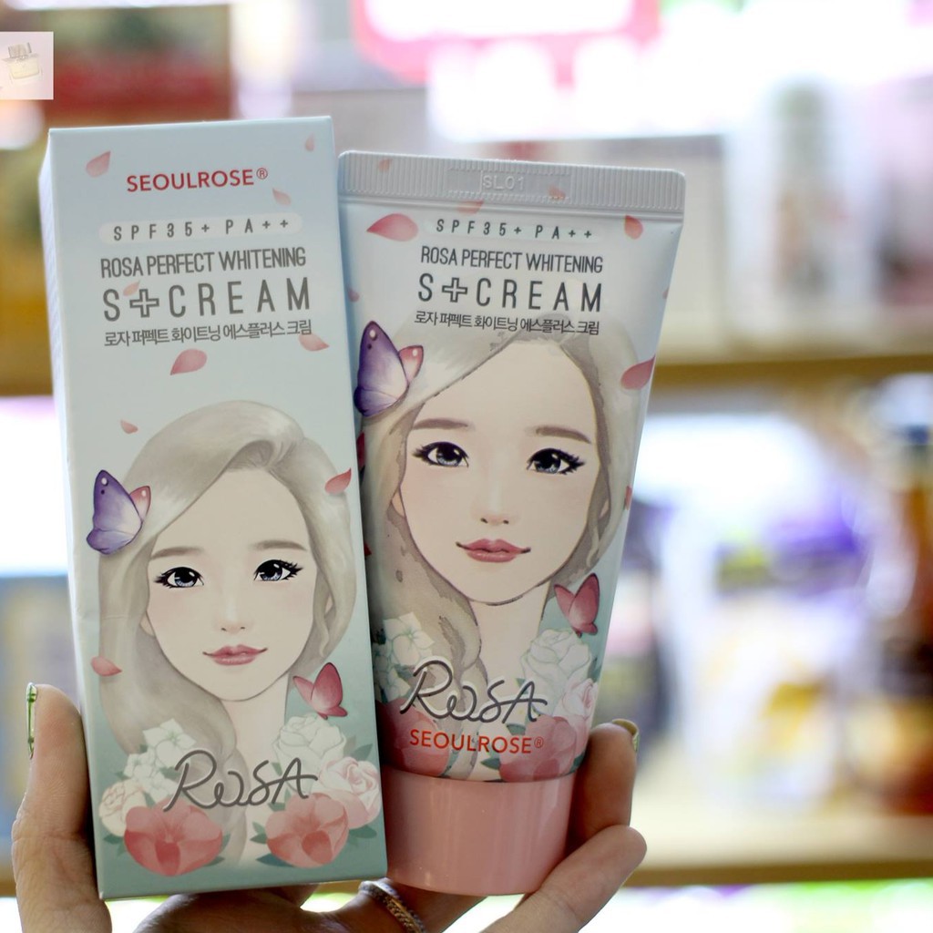 Kem Dưỡng Da Ban Ngày Rosa Seoul Rose Perfect Whitening S+ Cream Spf35/Pa+++