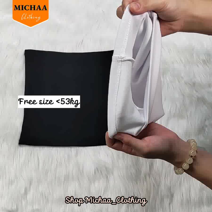 Áo Croptop ỐNG KHÔNG DÂY Nữ Basic Thun Cotton Co Giãn 4 Chiều Không Mút Ngực - MICHAA | BigBuy360 - bigbuy360.vn