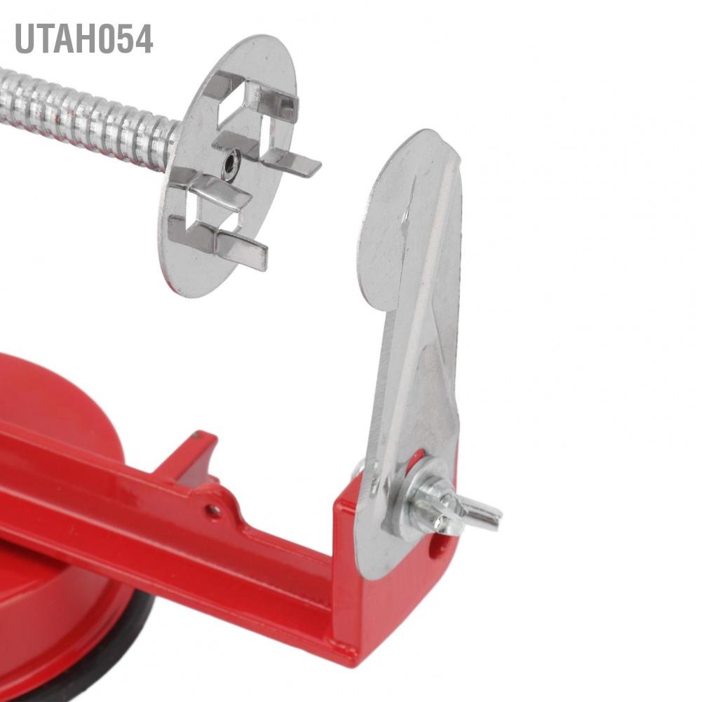 Utah054 Potato Spiral Cutter Multifunctional Manual Rotating Stainless Steel Blade Rust Resistant Red Twisted Peeler