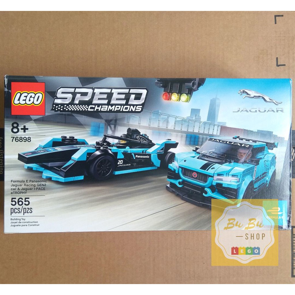 Lego Speed Champions 76898 - Bộ xếp hình Lego Xe Formula E Panasonic Jaguar Racing GEN2 & I-PACE eTROPHY