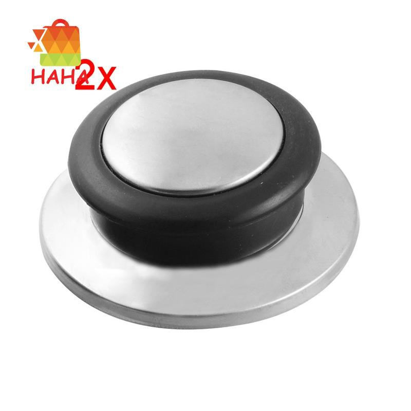 2 Pcs Kitchenware Black Sier Tone Tempered Glass Pot Pan Lid Knob#HAVN