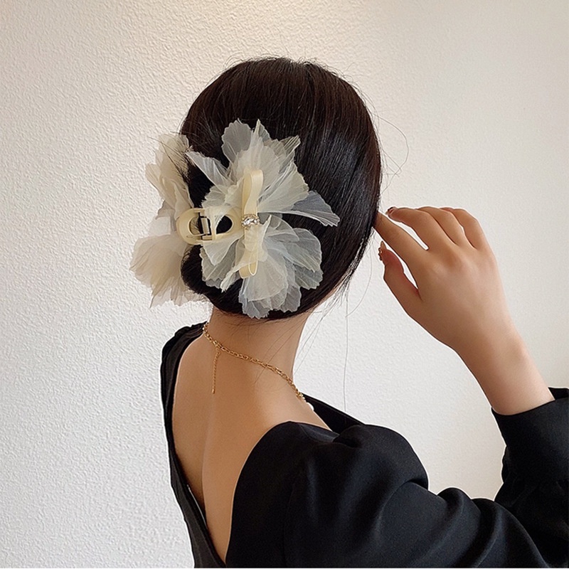 Kẹp Tóc Hình Cánh Hoa Lưng Phong Cách Hàn Quốc 2022