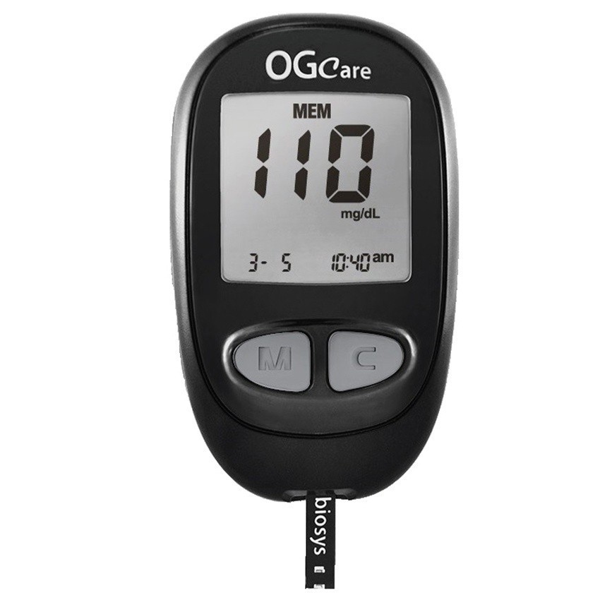 Máy Đo Đường Huyết Ogcare ( tặng kèm 10 kim, 25 que, bút lấy máu)