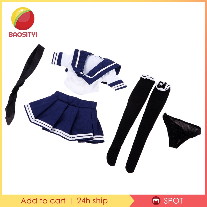 Bộ đồng phục thủy thủ dùng cho búp bê tỉ lệ 1:6 12inch