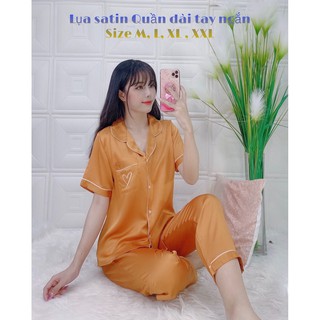 SET BỘ LỤA SATIN PJZAMA SIZE L 50-55KG