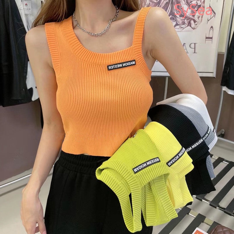 Áo Hai Dây Dệt Kim Thời Trang Mùa Hè Cho Nữ