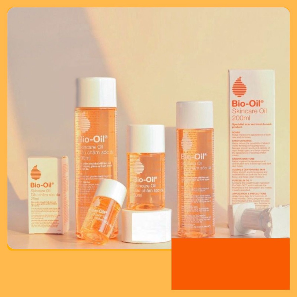 DẦU BIO OIL GIẢM RẠN DA, MỜ SẸO HIỆU QUẢ 60ML, 125ML, 200ML [Hàng nhập khẩu chính hãng, date luôn xa nhất, mẫu mới nhất]