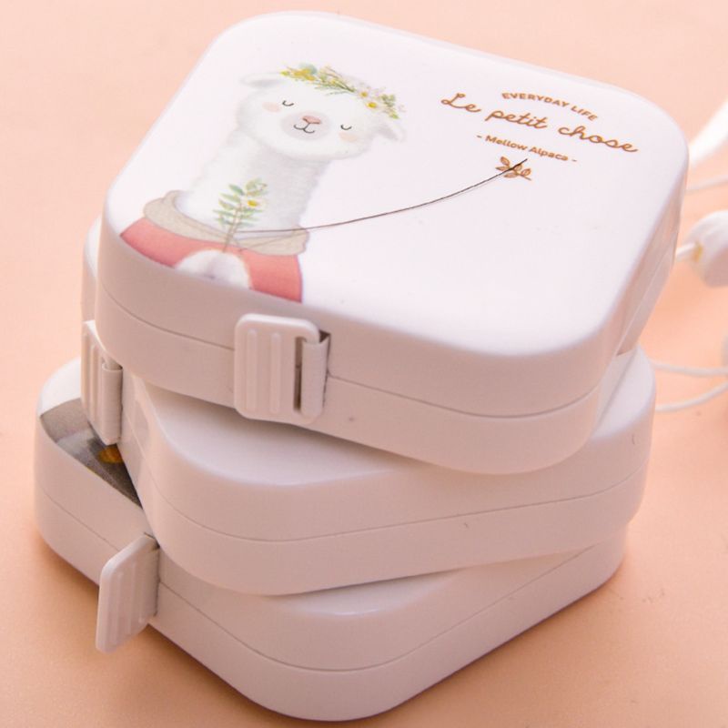 Thước Dây Bằng Da Màu Kẹo Thiết Kế Nhỏ Gọn Thời Trang